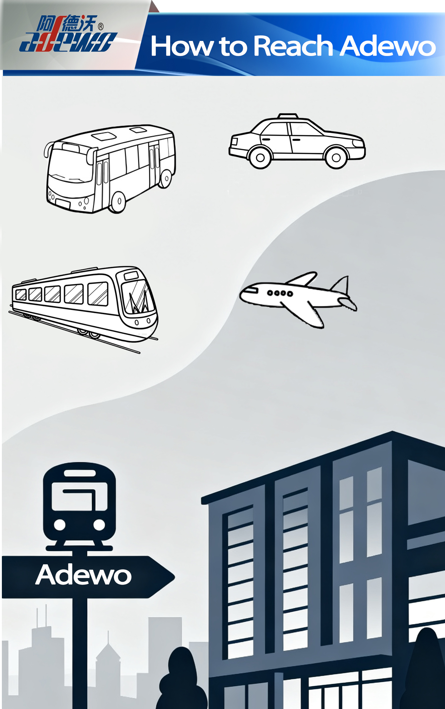 Πώς να φτάσετε στο Adewo;