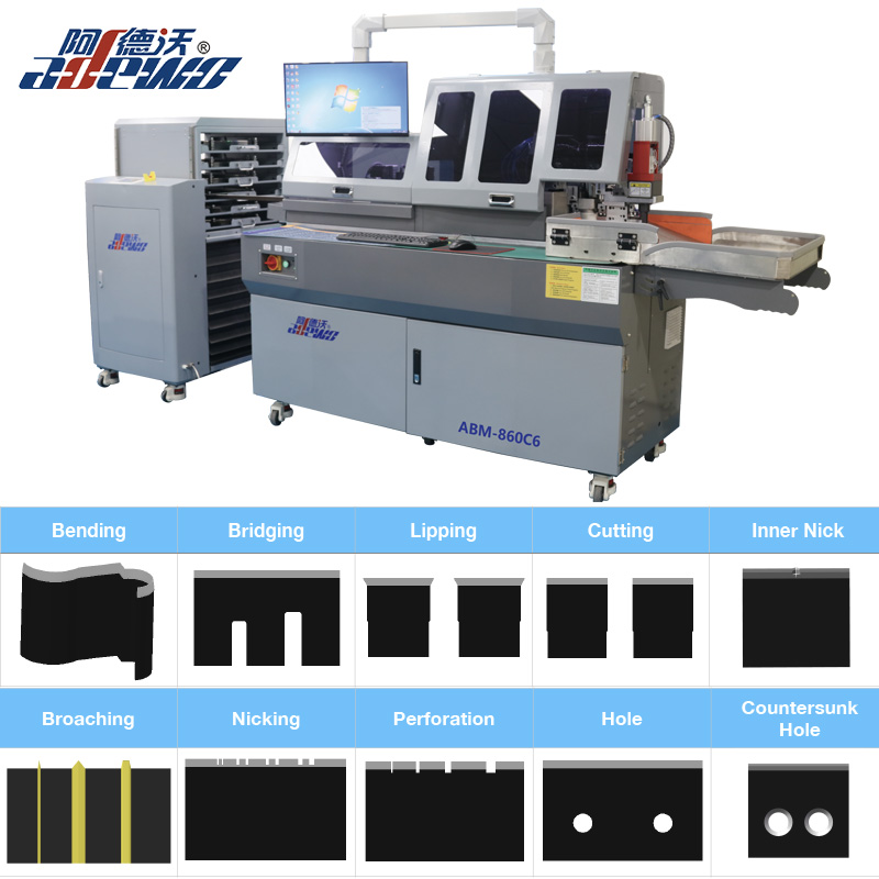 Blister die κοπή μούχλα auto bender με τρύπα countersun