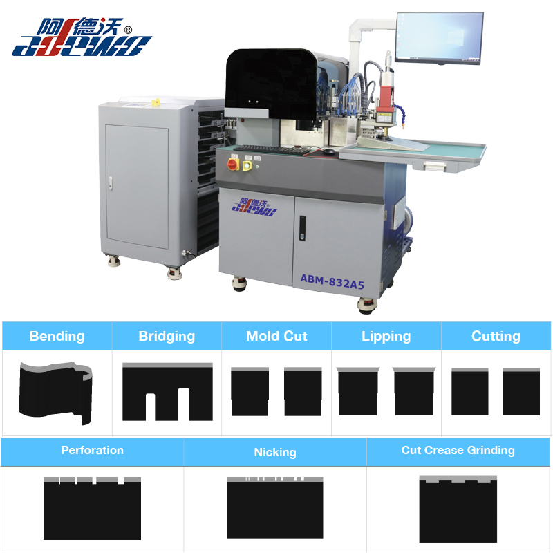 Cut Crease Die Auto Bender Machine για χαρτόνι